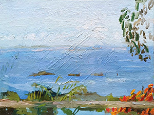 Vue de la terrasse", St Barth (2024)